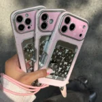 قاب گوشی کلاسیکارد پاپیون آیینه ای به همراه آویز ساده و چارم قلبی (ClassiCard Bowtie Mirror ) - تصویر 4