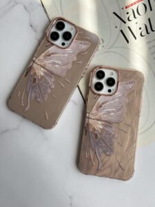 قاب موبایل آیفون پروانه ابریشمی - تصویر 3