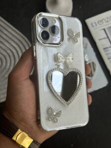 قاب موبایل آیفون پرنسس دایانا پروانه پاپیون قلب - تصویر 3