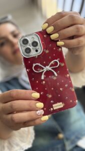 قاب موبایل ( آیفون ) پاپیون چریبو گل رز - تصویر 3