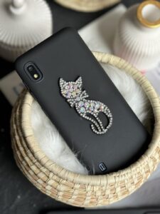 قاب موبایل سامسونگ بلک کت نگین دار - تصویر 2