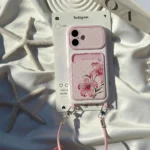 قاب گوشی کلاسیکارد لیلیوم صورتی به همراه بند آویز (Classicard Lily Pinky) - تصویر 4
